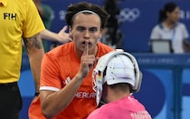 Image of Dutch ‘shushing’ causes huge scuffle after shoot-out win over Germany in Olympics hockey final